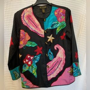 Colorful Floral Paisley Jacket